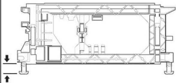 KITCHENAID KDFE104KPS - Réglage des pieds de nivellement - 1