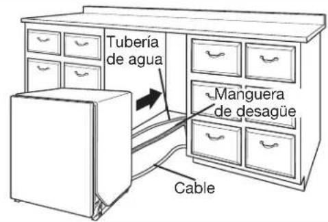 KITCHENAID KDFE104KPS - Mueva la lavavajillas cerca de la abertura del gabinete - 1