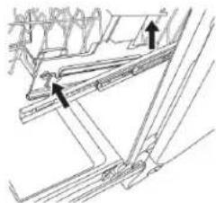 KITCHENAID KDFE104KPS - Enlever les paniers supérieurs - 1