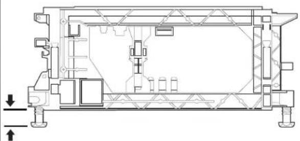 KITCHENAID KDFE104KPS - Ajuste de pata niveladora - 1
