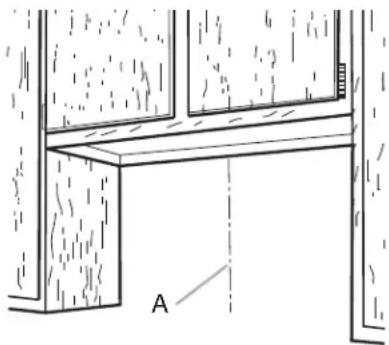 KITCHENAID KVUC606KSS - Déterminer l'emplacement du trou de passage du cable - 1
