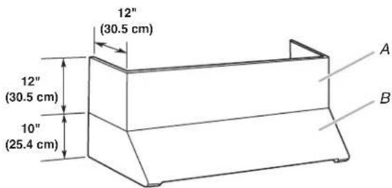 KITCHENAID KVUC600KSS - Optional Full-Width Chimney Cover Installations - 1
