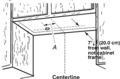 KITCHENAID KVUC600KSS - Determine Wiring Hole Location - 2