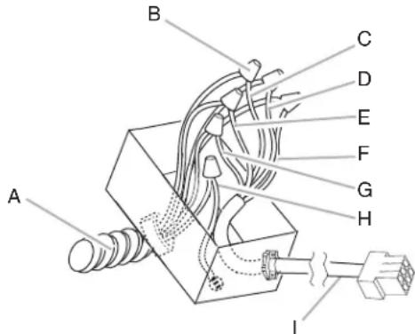 KITCHENAID KVWC956KSS - Connexion électrique à l'intérieur du système du ventilateur déporté - 1