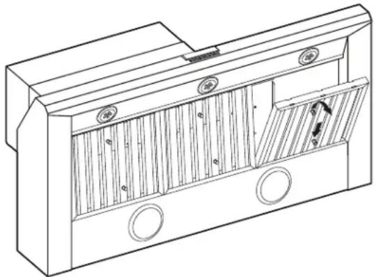 KITCHENAID KVWC956KSS - Retrait des fi Itres à graisse métalliques ; - 1