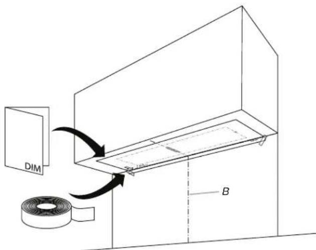 KITCHENAID KVWC908KSS - Installation des vis de montage de la hotte - 4
