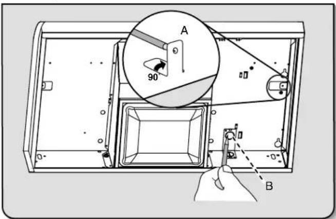 AMANA UXT4030ADS - Marquage de l'emplacement des trous - 2