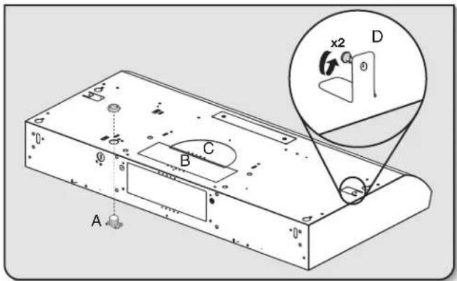 AMANA UXT2030ADW - Prepare Range Hood Vents and Mounting Tabs - 1