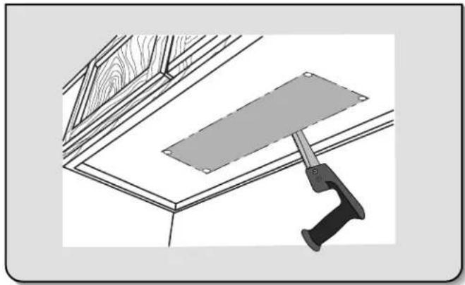 AMANA UXT4130ADS - Mark and cut vent opening - 1