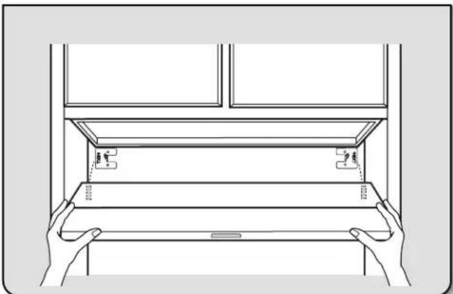 AMANA UXT4130ADS - Marquage de l'emplacement des trous - 1