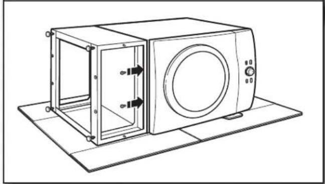 MAYTAG XHPC155YC - Fixation du piédestal à la sécheuse - 1