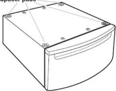MAYTAG XHPC155YC - Locate spacer pads - 1