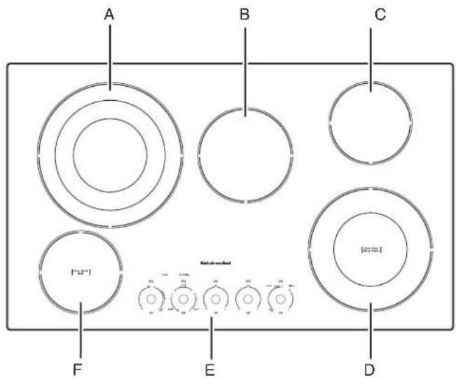 KITCHENAID KCES950KBL - PIEZAS Y CARACTERÍSTICAS: CONTROLES CON PERILLAS - 4