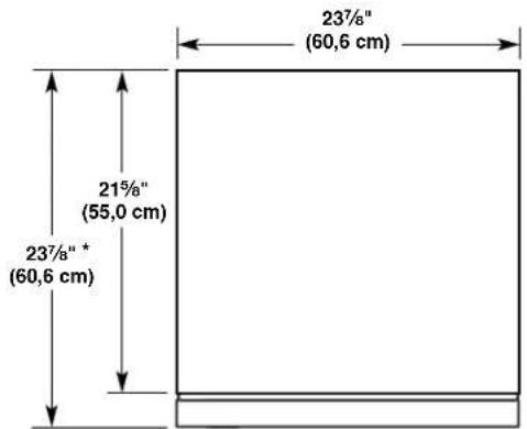 KITCHENAID KUDF204KPA - Dimensions de hauteur du tiroir - 6