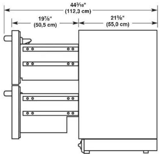 KITCHENAID KUDF204KPA - Dimensions de hauteur du tiroir - 3