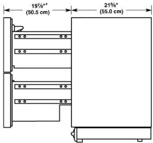KITCHENAID KUDF204KPA - Drawer Height Dimensions - 4