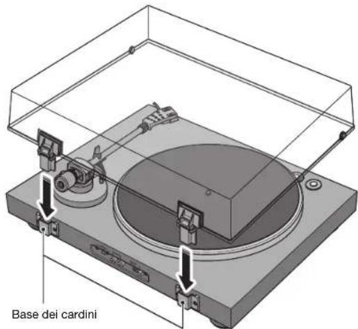YAMAHA CDS303 - Collegamento del coperchio antipolvere - 2