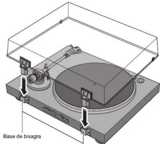 YAMAHA CDS303 - Colocacion de la cubierta antipolvo - 2
