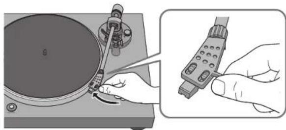 YAMAHA CDS303 - De naalddruk aanpassen - 4