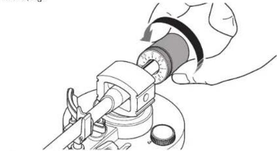 YAMAHA CDS303 - Girando il contrappeso, impostare leindicazioni sulla pressione della puntina specificate per la testina. - 1
