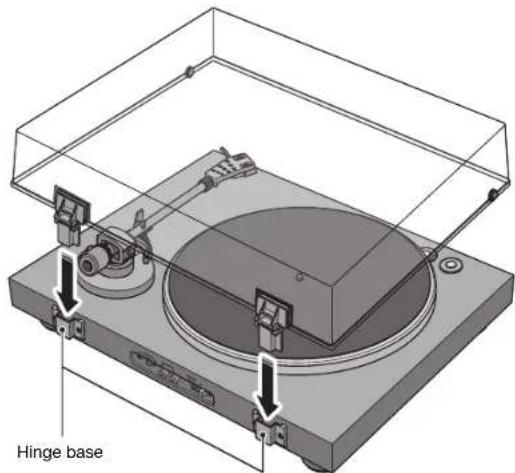 YAMAHA CDS303 - Attaching the dust cover - 2