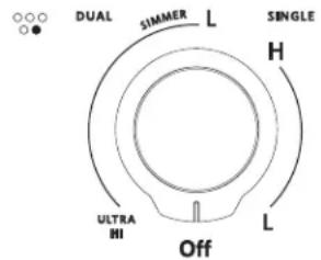 KITCHENAID KCES956KSS - 10^ / 6^ (25.4 cm/15.2 cm) Even-Heat™ Ultra Power™ Element with Simmer Setting: - 1