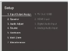 ONKYO TXNR6100 - Menu configuration - 1
