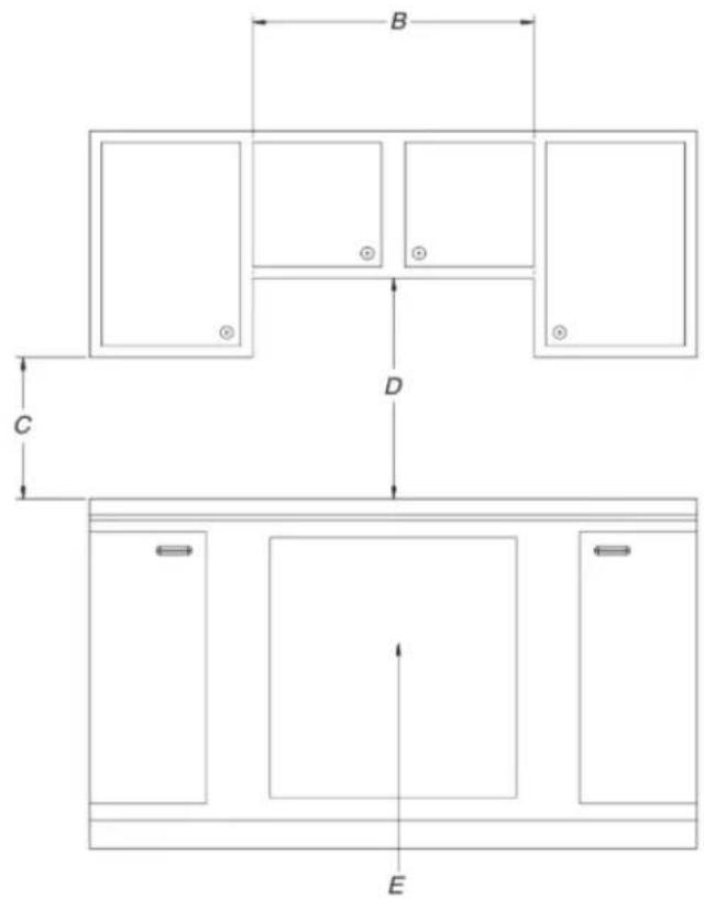 AMANA AGC6540KFS - Cabinet Clearances - 3