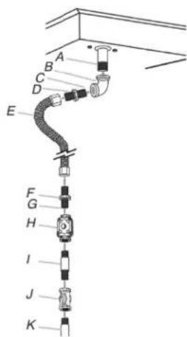 AMANA AGC6540KFS - Typical flexible connection - 2