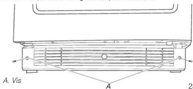 KITCHENAID KUBR314KSS - Pour enlever la grille de la base: - 1