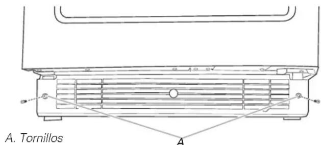 KITCHENAID KUBL314KBS - Para quitar la rejilla de la base: - 1