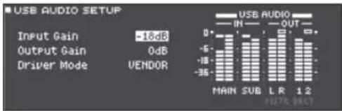ROLAND VAD506 - Preciser l'entrée pour I'USB audio - 1