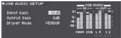 ROLAND VAD506 - Régler le niveau de sortie USB audio - 1