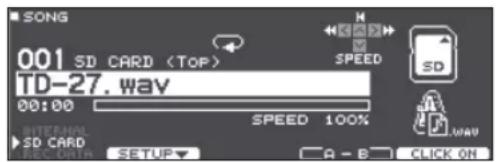 ROLAND VAD506 - Lancer la piste de cli c avec une chanson - 1