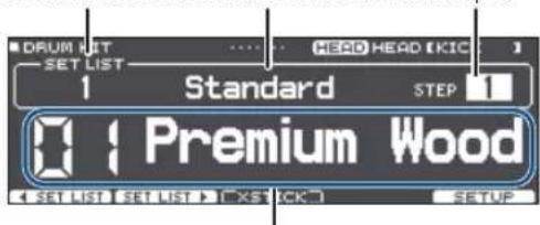 ROLAND VAD506 - Creer une Set List - 1
