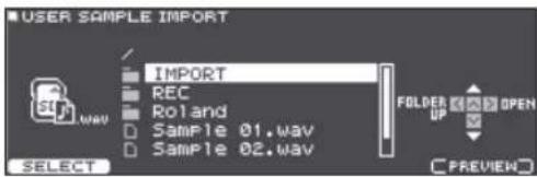 ROLAND VAD506 - Importation d'un fichier audio - 2