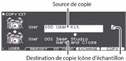 ROLAND VAD506 - Exemple 1) Copier un kit de batterie (COPY KIT) - 2