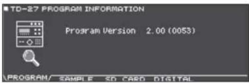 ROLAND VAD506 - Voir les informations du module TD-27 (INFO) - 1