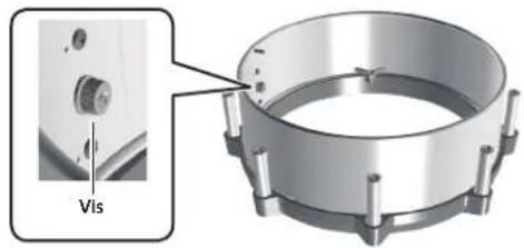 ROLAND PD140DS - Utilisez un tournevis cruciforme pour desserrer la vis qui fixe l'habillage avec deux tours complets environ. - 1