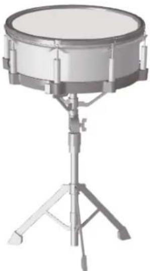ROLAND PD140DS - Installation du PD-140DS sur un stand de caisse claire - 1