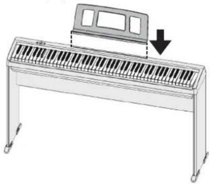 ROLAND FP10 - Fixation du pupitre - 1