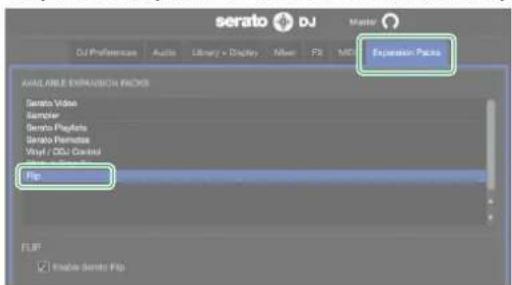 ROLAND DJ505 - Activer l'extension 'Serato Flip' - 3