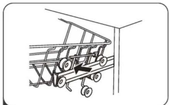 Infiniton DIW6S13 - Adjusting the upper basket - 2