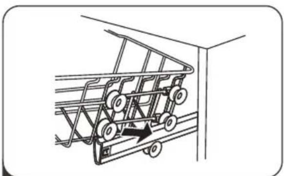 Infiniton DIW6S13 - Adjusting the upper basket - 3