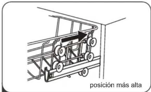 Infiniton DIW6S13 - Ajuste de la cesta superior - 4