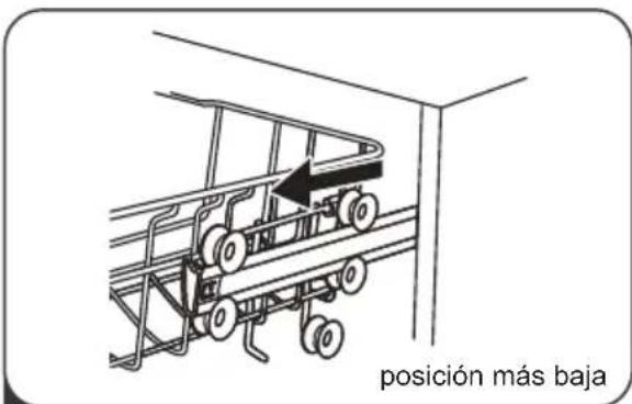 Infiniton DIW6S13 - Ajuste de la cesta superior - 1
