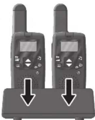 OLYMPIA PMR 1612 - Charging the Battery Pack - 1