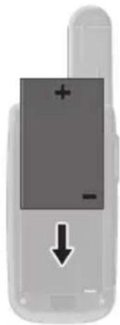 OLYMPIA PMR 1612 - Inserting the Battery Pack - 1