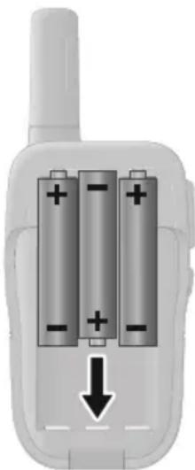 OLYMPIA PMR 1208 - Inserimento delle batterie - 1