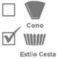Cono Estilo Cesta